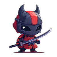 AI generated Pocket-Sized Shogun Doodle Design png