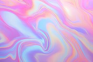 AI generated Iridescent Abstract Liquid Marbeled Background Texture. photo
