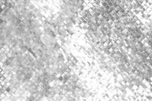 AI generated Silver Foil Seamless Pattern, Silvery Glitter Texture. photo