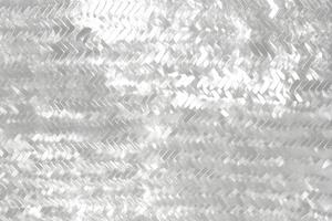 AI generated Silver Foil Seamless Pattern, Silvery Glitter Texture. photo