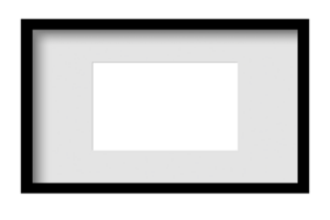 Black frame with light gray may no background png