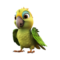 AI generated Macaw parrot isolated on transparent background png