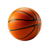 AI generated 3d rendering illustration of basketball ball isolated on transparent background png