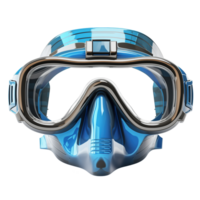 AI generated Blue diving mask isolated on transparent background png