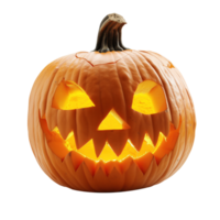 AI generated Halloween pumpkin isolated on transparent background with clipping path png