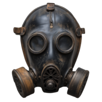 ai genererad årgång gas mask isolerat på transparent bakgrund med klippning väg png