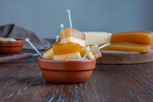 Sweet potato sweet with cheese, very traditional among Argentine desserts. photo