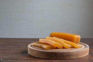 Sweet potato candy is a traditional dessert in Argentine gastronomy. photo