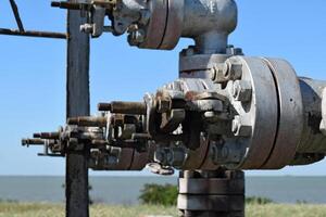 Equipment of an oil well photo