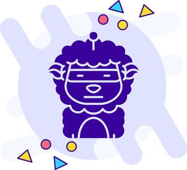 Robot freestyle solid Icon vector