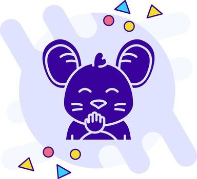 Blush freestyle solid Icon vector