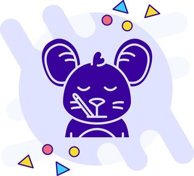 Sick freestyle solid Icon vector