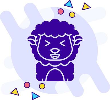 risa estilo libre sólido icono vector