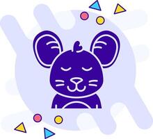 Relieved freestyle solid Icon vector