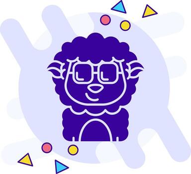 Cool freestyle solid Icon vector