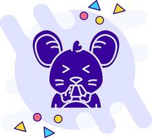 Angry freestyle solid Icon vector