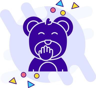 Blush freestyle solid Icon vector