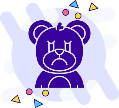 Cry freestyle solid Icon vector