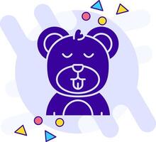 Cute freestyle solid Icon vector