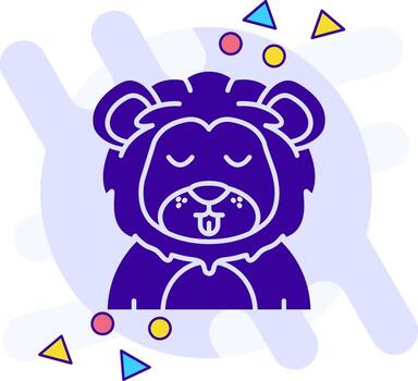 Cute freestyle solid Icon vector