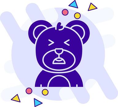 Anguish freestyle solid Icon vector