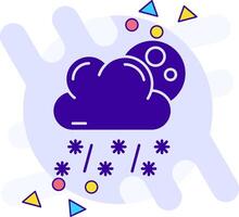 Snow freestyle solid Icon vector