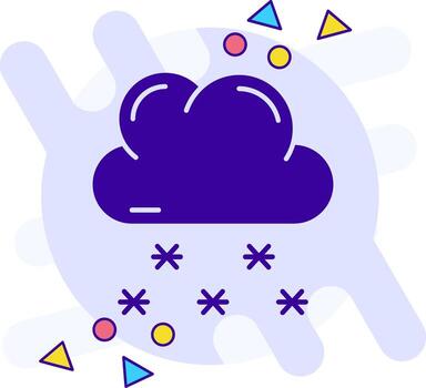 Snow freestyle solid Icon vector