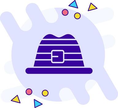 Hat freestyle solid Icon vector