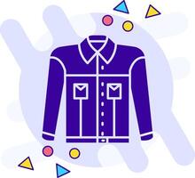 Jacket freestyle solid Icon vector