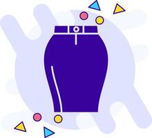 Skirts freestyle solid Icon vector