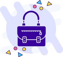 Handbag freestyle solid Icon vector