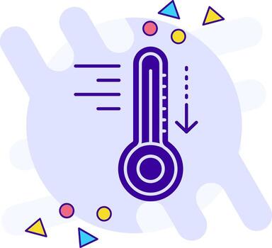 Cold freestyle solid Icon vector