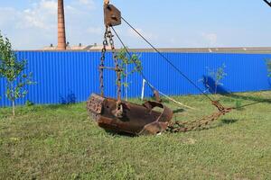 Old quarry near the dragline photo