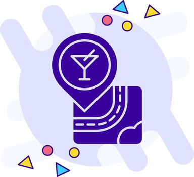Bar freestyle solid Icon vector