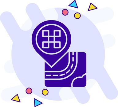 Cab freestyle solid Icon vector