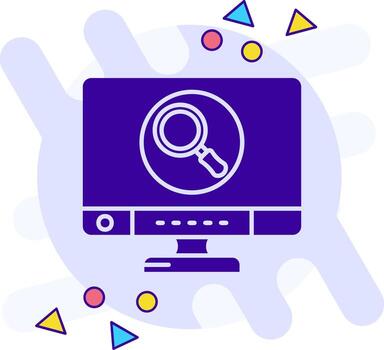 Search freestyle solid Icon vector