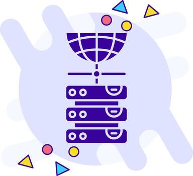 Database freestyle solid Icon vector