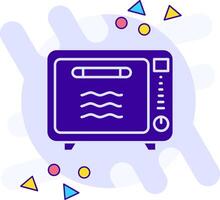 horno estilo libre sólido icono vector