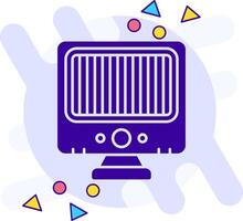 Heater freestyle solid Icon vector