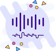 Audio freestyle solid Icon vector