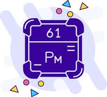 Promethium freestyle solid Icon vector