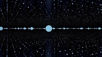 Abstract background made of array of points. Can be used as digital dynamic wallpaper, technology background video