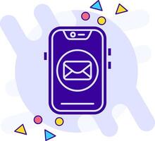 Email freestyle solid Icon vector