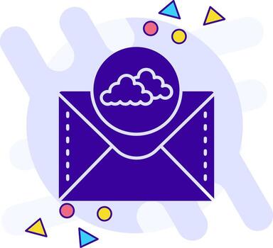 Cloud freestyle solid Icon vector