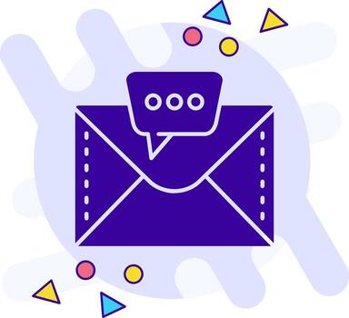 charla estilo libre sólido icono vector