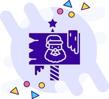 North pole freestyle solid Icon vector