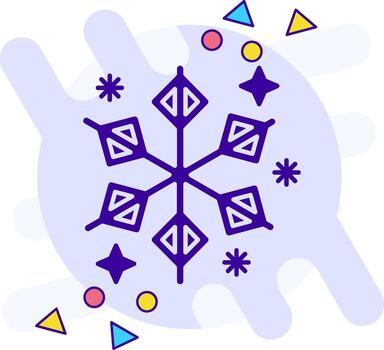 Winter freestyle solid Icon vector