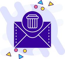 Dustbin freestyle solid Icon vector