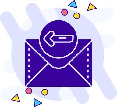 Left arrow freestyle solid Icon vector