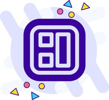 Layout freestyle solid Icon vector